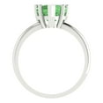 thumbnail image 4 of Solitaire Engagement Ring for Women - 2ct Simulated Green Diamond in 14K White Gold Promise Ring, 4 of 6