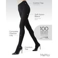 thumbnail image 3 of MeMoi Women's Plush Lined Cozy Warm Winter Opaque Tights - Womens - Female, L-XL, Black, 3 of 7