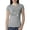 Heather Grey, variant on Autumn Leaves and Pumpkins Please Black and White Distress Filter Halloween Women Slim Fit Junior Tee, Black, Large