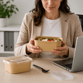 Disposable Paper Food Containers with Lids and Forks - Walmart.com