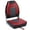 Black/Red/Charcoal, variant on TEQIN 2 Pack Folding Boat Seats, High Back Folding Boat Seats, Fishing Boat Chairs With Thick Sponge Padding, Hinge & Fold-Down Design for Speedboat, Canoe, Sightseeing Boats