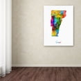 thumbnail image 3 of Trademark Fine Art "Vermont Map" Canvas Art by Michael Tompsett, 3 of 3