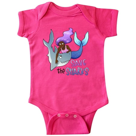 

Inktastic Save the Sharks- Mermaid Gift Baby Boy or Baby Girl Bodysuit
