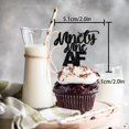 thumbnail image 2 of Decoraciones para Cupcakes LETLIMIT 18 piezas Brillo Negro 5 cm, 2 of 7