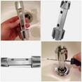 thumbnail image 4 of WRITWAA 2 Pcs Clé de Bassin en Alliage d'Aluminium Outil à Cliquet Robuste pour Plombiers, 4 of 7