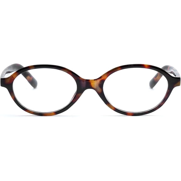 Retro Oval Glasses for Women Men 90s Small Round Blue Light Glasses Oval Y2K Tortoise Eyeglasses
