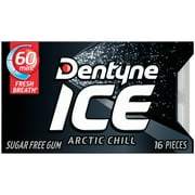 Dentyne Ice Sugar Free Gum, Arctic Chill, Regular Size, 16 Pieces