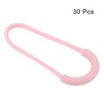 thumbnail image 3 of Uxcell Zipper Pulls Extension Handle Cord, 30 Pack Finger Use Plastic U-Shape Tab Tag Extender, Pink, 3 of 5