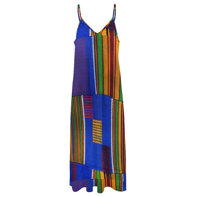 slim fit dress slacks Off-Shoulder West African Print Dress – JeanMaria Boutique main image 0