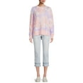 thumbnail image 2 of Time and Tru Women's Print Sweatshirt with Long Sleeves, 2 of 5