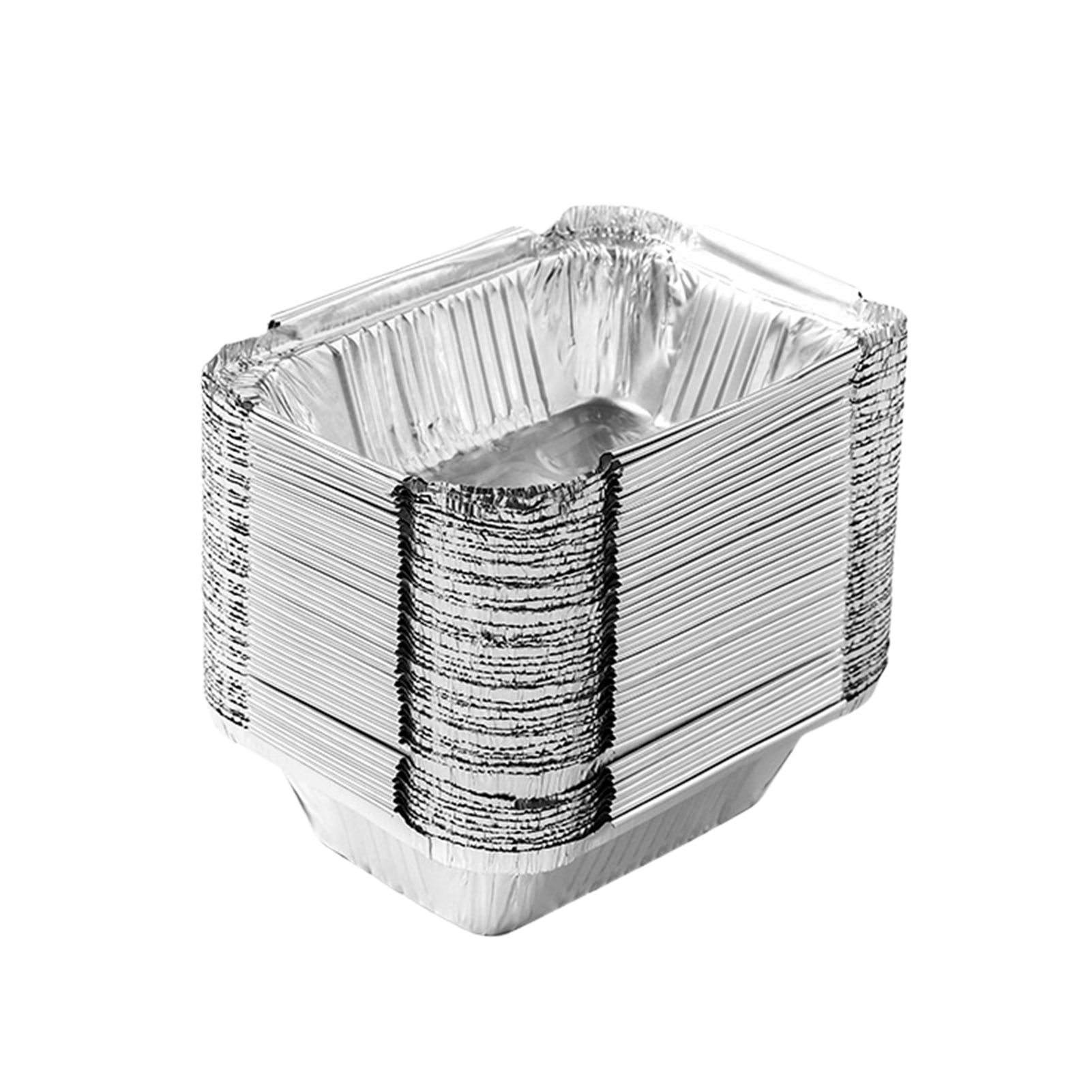 katbite 8x8 Aluminum Pans Disposable With Clear Lids for Air fryer