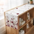 thumbnail image 6 of Table Runners 90 Inches Long Dress Scarves, Red Spring Floral Farmhouse Coffee/Dining/Kitchen Table Runner for Living Room, Elegant Pastoral Flowers Watercolor 13x90 Inch, 6 of 9
