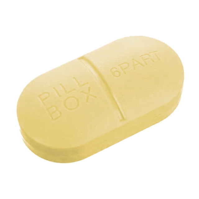Ohufall 7 Day Pill Organizer Portable Weekly Pill Box Candy Color Vitamin Case For Daily Use
