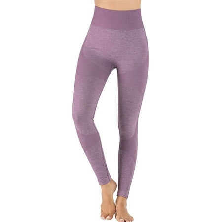 Junior's Seamless Yoga Leggings High Waist Workout Compression Fitness Pants Slimming Gym Active Tight