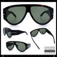 thumbnail image 2 of SA106 Oversized Retro Racer Thick Frame Aviator Sunglasses / Tortoise - Green, 2 of 7