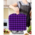 thumbnail image 2 of Black Purple Plaid Stand Mixer Dust Cover with Storage Pocket & Handles, Farmhouse Simple Buffalo Checked Fits All Tilt Head & Bowl Lift Kitchen Appliance Cover Organizer Bag Accessories, 6-8 Quart, 2 of 6