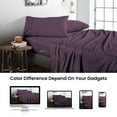 thumbnail image 4 of SGI Bedding 600 TC Egyptian Cotton Bed Sheet Set - King Size Sheets 600 Count Sheets for King Size Bed - Soft, Durable Sheets Cotton Sheets in 600 TC 15" Deep Plum, 4 of 8