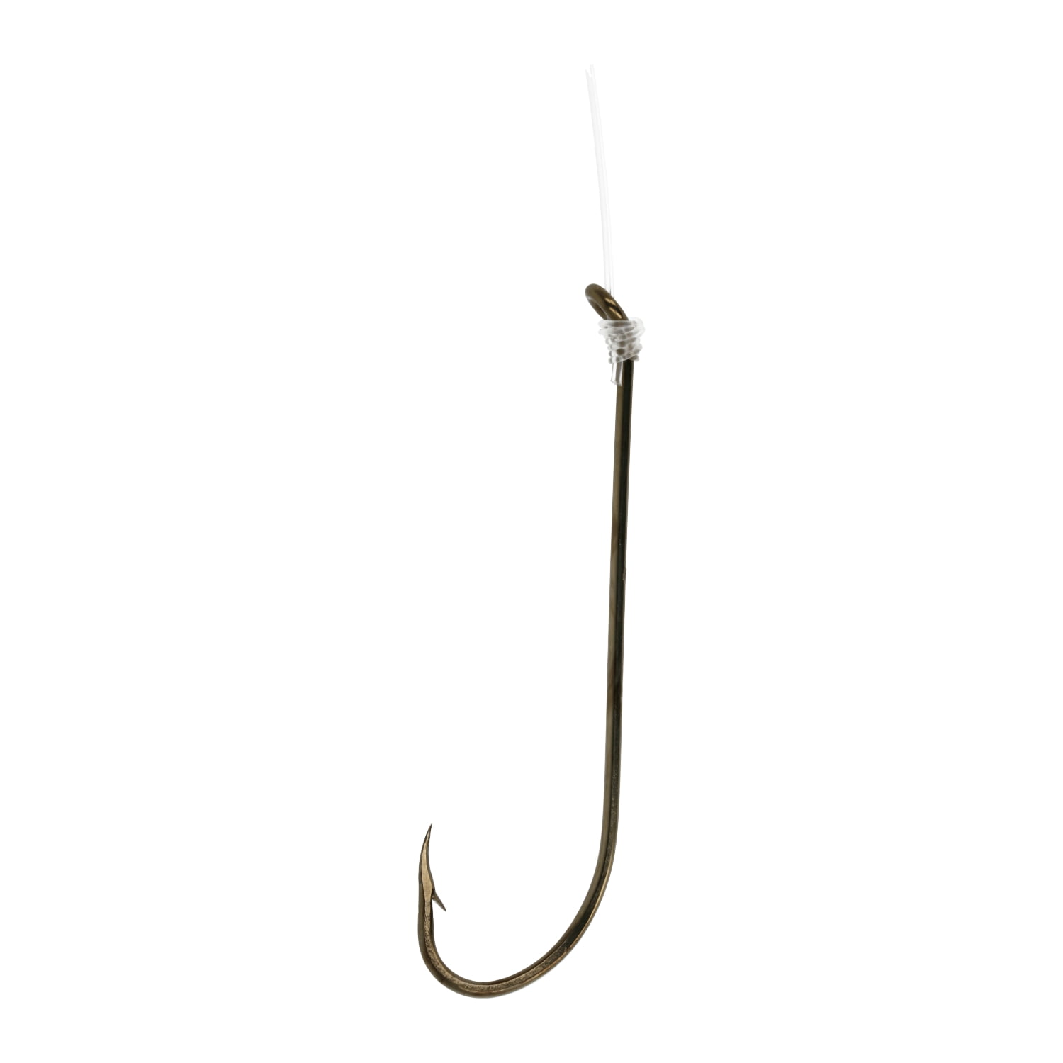(6 pack) Eagle Claw 231XH-1 Plain Shank Hook, Bronze, Size 1, 6 Pack