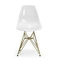 thumbnail image 1 of Chaise Blanc Eiffel Jambes d'or, 1 of 1