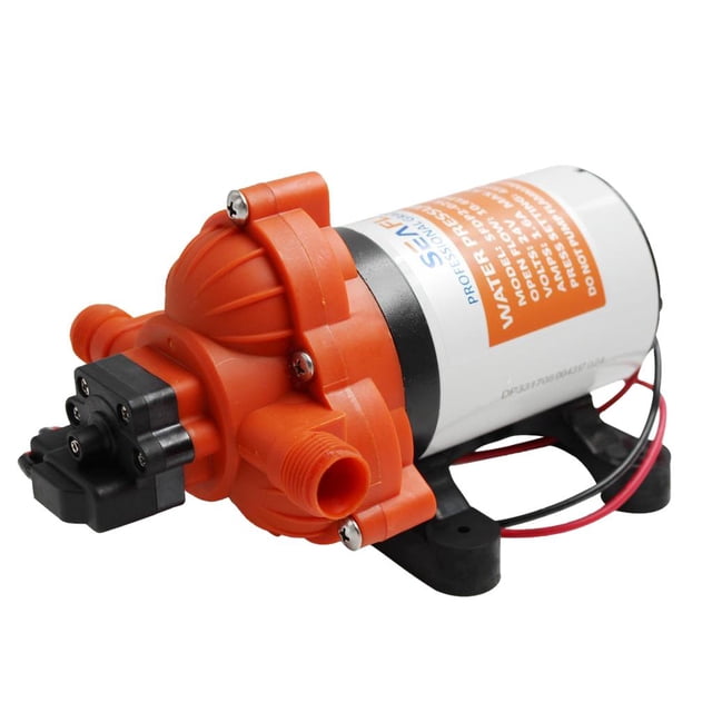 115V 3.3 GPM Bomba de Diafragma de Agua, Bomba de Diafragma para Embarciones, Vehículos Recreativos, ,