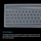 thumbnail image 4 of Cubierta de teclado de PC, funda de silicona para teclados de computadora de escritorio de tamaño estándar 17.3"x5.3" transparente 1Pcs, 4 of 5