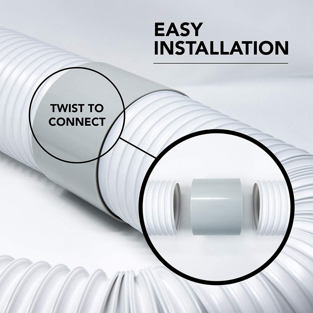Portable Air Conditioner Exhaust Hose Coupler Window Adapter AC Unit Tube Connector Parts & Accessories 5.9Inch