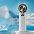 thumbnail image 3 of Handheld Fan with Semiconductor Cooling Plate, 3-in-1 Portable Personal Fan with 5 Speeds, Digital Display, A Mini Air Conditioner Fan for Travel, Office, and Outdoor, 3 of 8