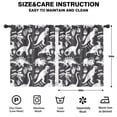thumbnail image 2 of Blackout Kids Curtains,Black and White Dinosaur Pattern Childrens Insulated Curtains Set Of 2,Bedroom Essentials,Toddler Room Decor 42"x54", 2 of 5