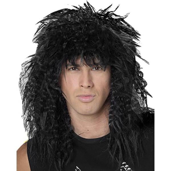 Black 80 S Hair Band Wig Walmart Com Walmart Com