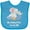 Turquoise, variant on Inktastic My Babysitter Loves Me Cute Elephants Clouds Moon and Stars Boys or Girls Baby Bib