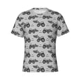thumbnail image 3 of Naloa Gray Tractor Men's T-Shirt Sport T-shirt Men's Basic Tee Casual Men's Shirt, Round Neck, Short Sleeves - X-Large, 3 of 5