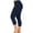#1 Navy Blue, variant on LilyLLL Plus Size Womens Sport Yoga Workout Core Activewear Pocets Capri Leggings