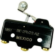 BE-2RV22-A2 Basic Switch, Std, SPDT, 25 Amps, Roller Lever, Screw Terminals, Silver Contact