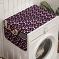 thumbnail image 1 of Floral Washing Machine Organizer, Layout of Cherry Blossoms Vintage Garden Art, Anti-slip Fabric Top Cover for Washer and Dryer, Indigo Coral Pale Pink, by Ambesonne, 1 of 1