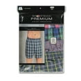 thumbnail image 2 of Fruit of the Loom Men's Premium Woven Boxer (4 Pack), Tartan, Large, 2 of 2