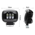 thumbnail image 2 of Par Faro Led Cuadrad 30w Lupa 6d 5'' Auto Moto Exploradoras, 2 of 7