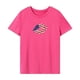 thumbnail image 1 of Camiseta de verano para mujer, suave y transpirable, con cuello redondo, para vacaciones en la calle y camping XL, 1 of 7