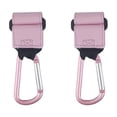 thumbnail image 4 of 2 Piezas Ganchos para Cochecitos Clips para Cochecitos Accesorios para Cochecitos Percha para Cochecitos Ganchos Organizadores para Cochecitos Cocheci Rosa, 4 of 8