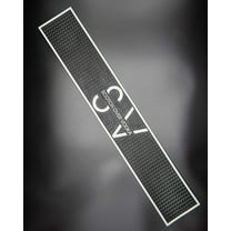 Scotch Over Vodka Rail Bar Mat Heavy-Duty Rubber Non Slip