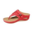 thumbnail image 1 of Orthopedic Sandals for Women Non Slip Wedge Sandals with Arch Support Summer Causal Walking Slippers, 39, 1 of 9