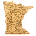 thumbnail image 2 of Totally Bamboo Destination Minnesota State Shaped Serving and Cutting Board, Includes Hang Tie for Wall Display, 2 of 10