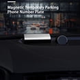 thumbnail image 3 of sunsanly Temporary Parking Card Compact Size Self Adhesive Smooth Edge Hidden Number Design Heat-Resistant Keep Contact Luminous Magnetic Car Parking Number Plate Car Supplies, 3 of 8