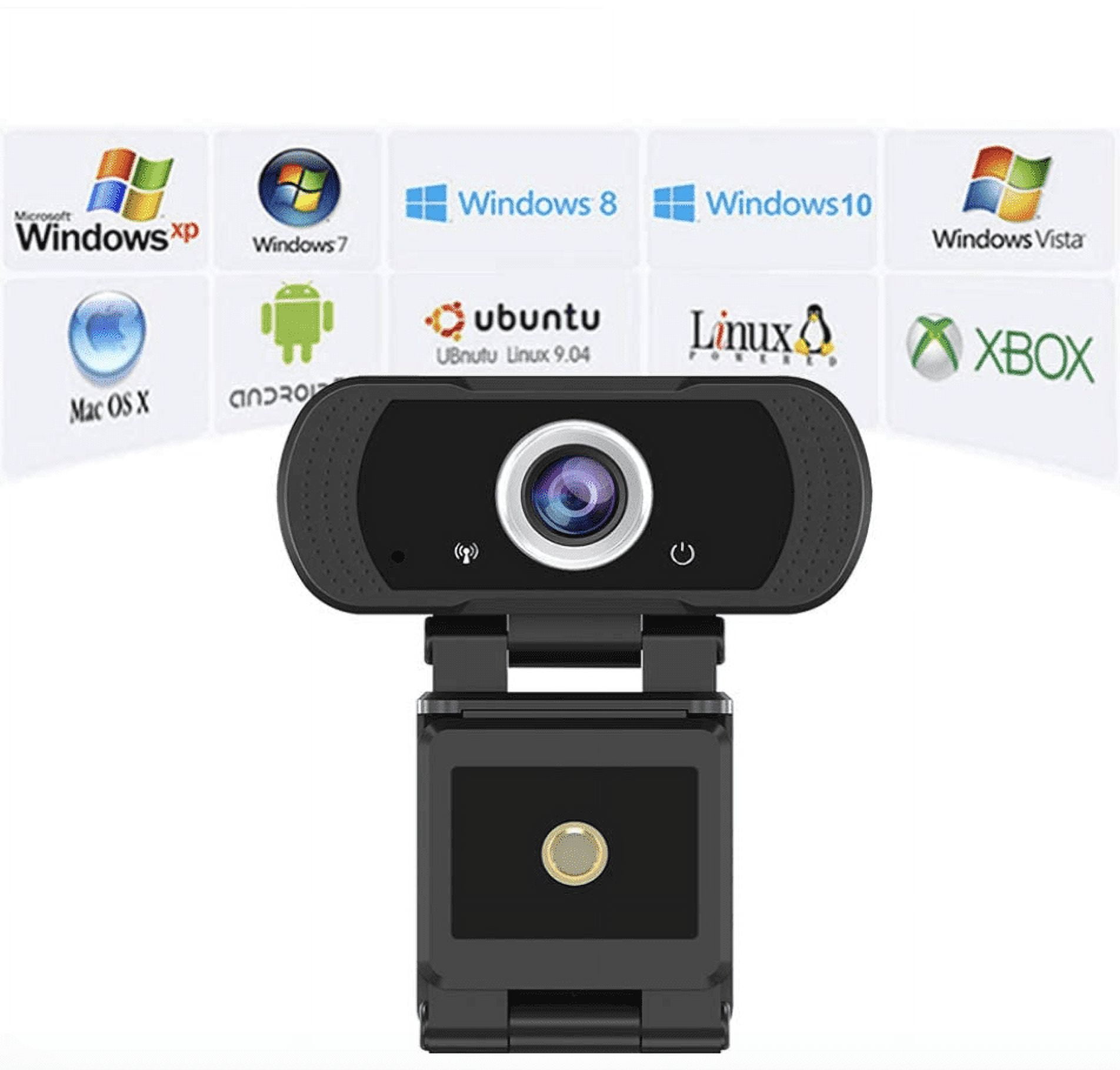 1080P Full HD USB Webcam for PC Desktop & Laptop Web Camera with MicrophoneFHD