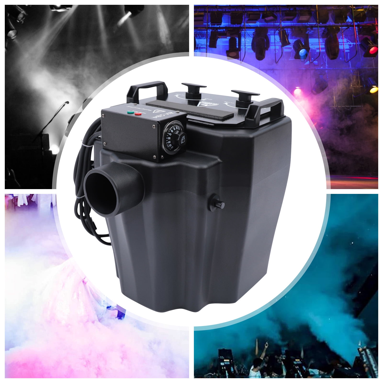 Dry Ice Fog Machine 6000W Dry Ice Low Lying Fog Machine Effect w/ Tube Fit Party Suitable for Large Stage Performances, Parties, Celebrations, Bars.