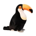 thumbnail image 2 of Tucán de peluche de 30 cm, animal tropical de peluche, figura de pájaro suave de dibujos animados para adultos, niños, niñas y niños., 2 of 8