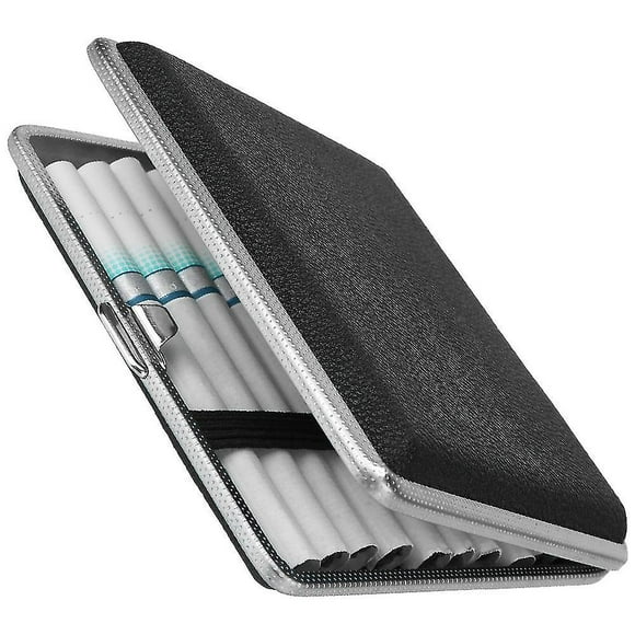 Cigarette Box Stainless Steel Double-open Tobacco Tools For 20pcs Cigarettes Leather Cigars Cases
