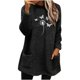 thumbnail image 2 of HongQid Fleece Sweatshirt for Women Winter Warm Sherpa Tunic Thermal Fleece Crew Neck Long Sleeve Pullover Loungewear with Pockets, 2 of 4
