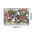 thumbnail image 2 of ZICANCN Area Rugs Doormat , Deadhead Roses Grateful Skulls Dead Skeleton Facecloth Non-Slip Floor Mat Rug for Living Room Kitchen Sink Area Indoor Outdoor Entrance 72"x48", 2 of 9