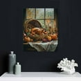 thumbnail image 4 of GooTPa Autumn Harvest with Turkeys and Pumpkins Canvas Wall Art, Canvas Prints Wall Art for Living Room Bathroom Bedroom Office, Art Print Painting for Home Decorations - 16x20in, 4 of 5