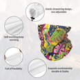thumbnail image 3 of Neck Gaiter Face Cover Scarf, Hawaiian Style Yellow Pink Soft Face Sun Mask Cover Scarf Headband Cooling Sweat Absorbing Bandanas Hiking Cycling Running, 3 of 7